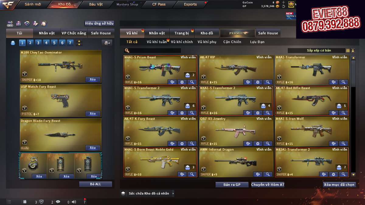 shop acc cf uy tin gia re